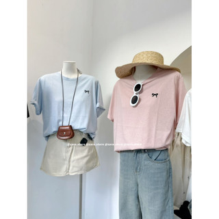 Áo pull giấy thêu nơ new freesize [HÌNH THẬT]