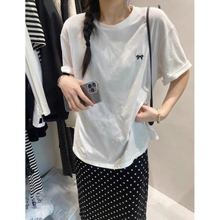 Áo pull giấy thêu nơ new freesize [HÌNH THẬT]
