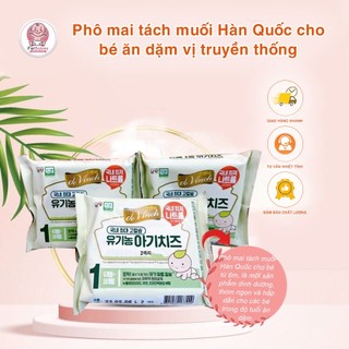 Phomai hữu cơ tách muối hàn quốc cho bé từ 6+ date 2023
