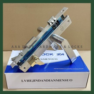 [Giá Xưởng] Khóa tay gạt cửa nhôm AG inox 304 lắp hệ việt pháp, hệ 700, hệ 1000, sắt hộp 3x6, hộp 4x8