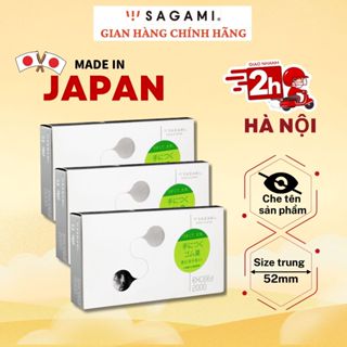  Combo 3 hộp Bao cao su nam siêu mỏng Sagami Exceed 2000 - BCS Sagami chính hãng thiết kế 3D sản xuất tại Nhật Bản phù hợ 
