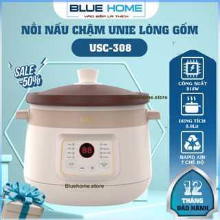  Nồi Nấu Chậm Lòng Gốm Unie USC308 Dung Tích 3Lit - Công Suất 215w Hàng Chính Hãng 