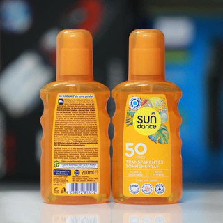 Hàng Đức Xịt chống nắng dạng nước SUNDANCE SPF 50.
