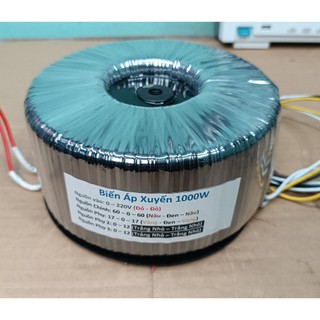 Biến áp âm ly hình xuyến 60V dây đồng các loại 1000W Cho Đẩy Công Suất