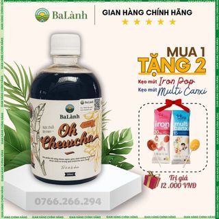 KOMBUCHA - Mật chuối lên men OH CHEWCHA 500ml - Ohchewcha Ba Lành - Helen Store
