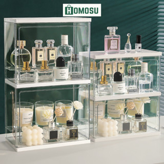 Hộp Trưng Bày Nước Hoa, Tủ Đựng Nước Hoa Trong Suốt Có Thể Xếp Chồng, Chống Bụi Hiệu Quả HTS001