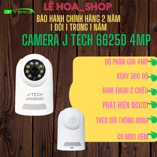 CAMERA WIFI IP J-TECH UHD6625D (ULTRA HD 4MP, XOAY)