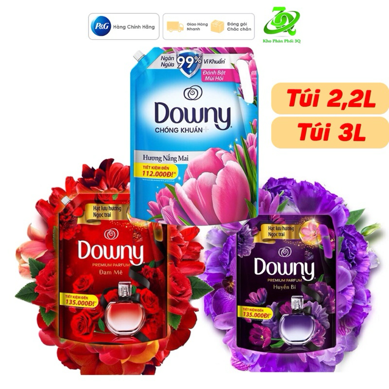 NƯỚC XẢ VẢI ĐẬM ĐẶC DOWNY 2,2L/2,3L/3L