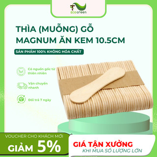 100 Que Thìa Ăn Kem, Thìa Magnum Loại Nhỏ Dùng 1 Lần, Tiện Lợi, An Toàn Với Môi Trường