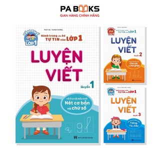 Sách luyện viết cho bé - combo 3 cuốn luyện viết chuẩn bị tâm thế vào lớp 1
