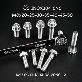 ỐC INOX TL M8 CNC ĐẦU CHÌA KHOÁ VÒNG