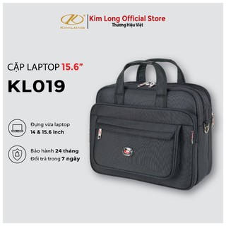 Cặp học sinh đeo chéo, cặp laptop 15.6 inch chất liệu vải dù siêu bền kim long kl019