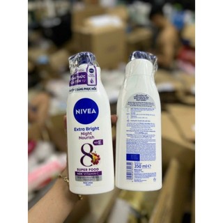 Sữa dưỡng thể trăng da nivea ban đem(350ml)