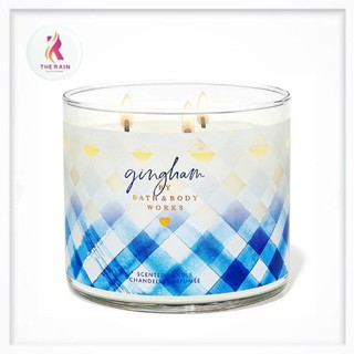 Nến thơm 3 bấc cao cấp Bath & Body Works Gingham 411g