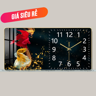 Đồng Hồ Tráng Gương "CÁ CHÉP" In UV 5D Cao Cấp - Đồng Hồ Treo Tường Kim Trôi Hiện Đại