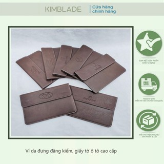  Ví da đựng đăng kiểm giấy tờ ô tô cao cấp - Bóp đựng giấy tờ xe hơi có logo các dòng xe KimBlade 