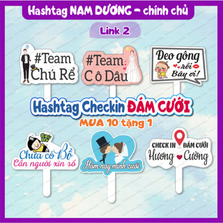 [HOẢ TỐC 2H] Hashtag Đám Cưới MS 51-100