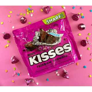 🍫💖🍩 socola hershey’s kisses rainbow brownie milk chocolate hồng 255g u.s.a 🇺🇸