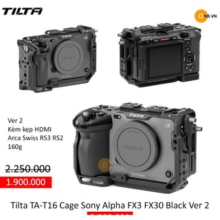 Tilta ta-t16 cage sony alpha fx3 fx30 black ver 2 - 2024