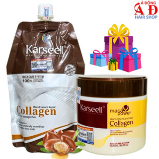  Kem hấp ủ phục hồi siêu mượt tóc Collagen Karseell Maca chính hãng Ý 500ml 