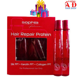 Huyết thanh Protein Sophia PPT phục hồi tóc siêu mềm mượt Hàn Quốc 13ml*10