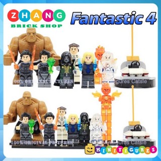Đồ chơi Xếp hình Fantastic The Thing Invisible Woman Human Torch Dr Doom Storm Reed Richards Johnny Minifigures SY288