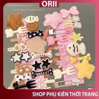 Kẹp mái ngộ nghĩnh dễ thương ,kẹp tóc mái hình con vật ,kẹp mái mỏ vịt ORII, kẹp mái hàn quốc lolita.