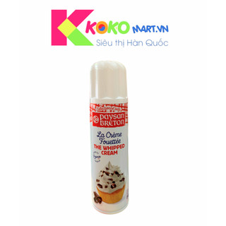 KEM TƯƠI DẠNG XỊT Whipped Cream PAYSAN BRETON 250G [DATE MỚI NHẤT]