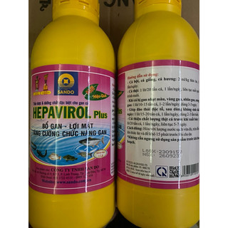 Hepavirol Plus giải độc gan cao cấp cho ếch cá lươn.