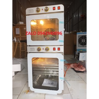 Máy sấy trái cây, khô heo bò ,thuốc nam  25 khay -2 tầng sấy độc lập - Núm điều khiển bằng cơ bền bỉ- Hàng chính hãng