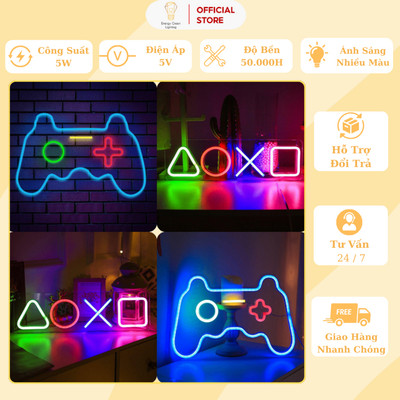 Đèn LED Trang Trí Energy Green Lighting Hình Nút Bấm , Tay Cầm DL-5001 - Decor Phòng Ngủ / Gaming