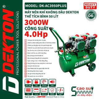 Máy Nén Khí Không Dầu 50L DEKTON DK-AC3950PLUS - Công Suất 4.0HP 3000W - Bình 50L - Lưu Lượng 400L/Phút