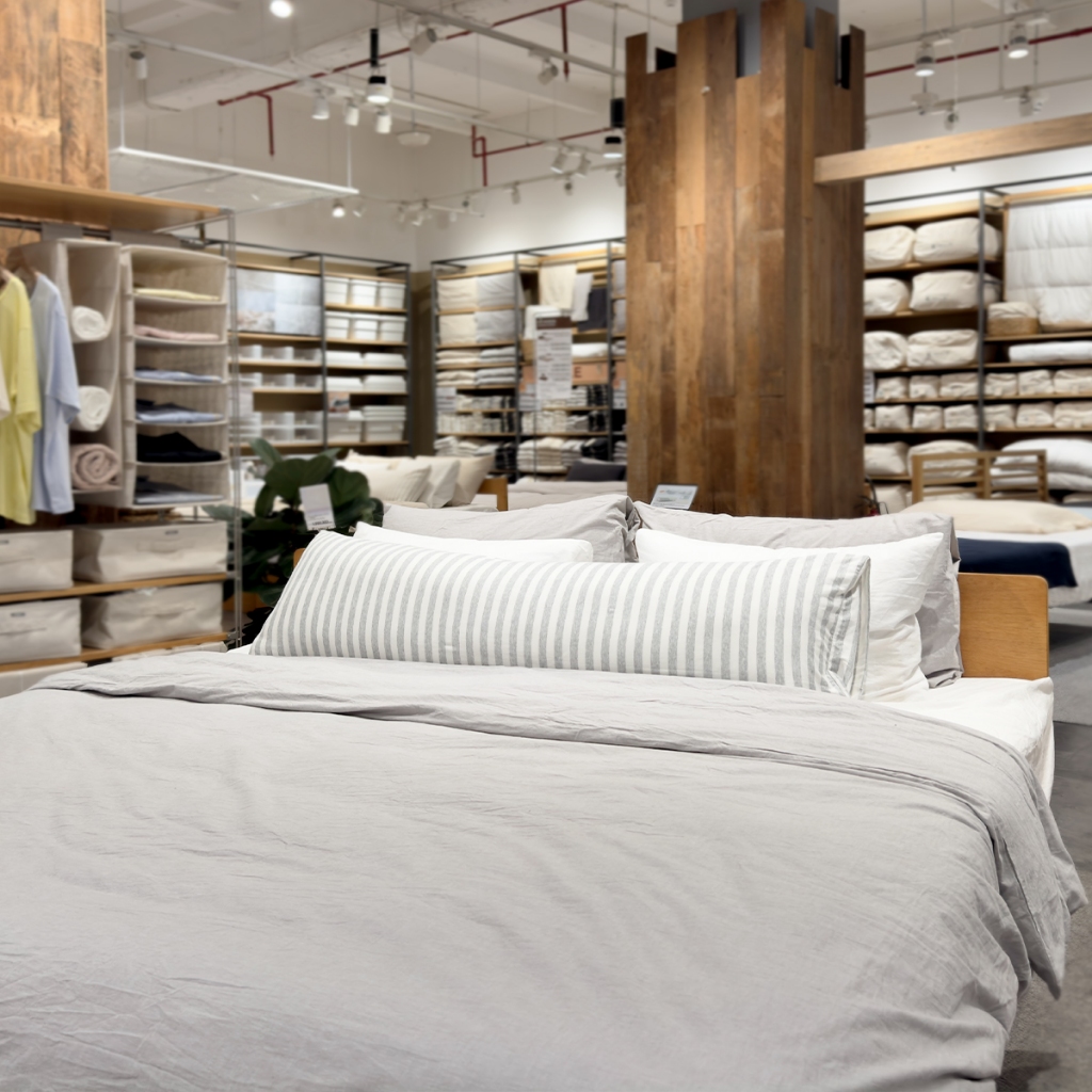 Vỏ Gối Ôm Cotton Jerey Sọc MUJI | BigBuy360 - bigbuy360.vn