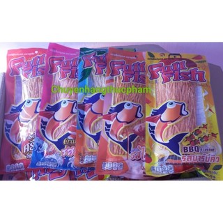 (Mẫu mới) Cá khô sợi Full Fish vị Cay, vị BBQ, vị Gà Nướng Và vị Cua 70g Thái Lan