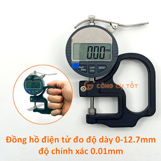 Máy đo độ dày điện tử kỹ thuật số 0-12.7mm độ chính xác 0.01mm, Đồng hồ đo độ dày điện tử hiện số