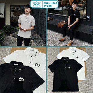 Áo polo nam đì o thêu chữ cd siêu đẹp - polo nam nữ đì o thêu chữ cao cấp