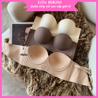  Áo Ngực Áo Lót Nữ BRA Áo Su Đúc Không Gọng Mút Dày Nâng Ngực Tạo Khe Bảng To AL09 