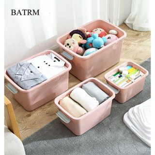  Hộp đựng đồ BATRM Hộp nhựa quần áo chăn màn cỡ lớn có nắp đậy quai xách tiện lợi Thùng nhựa đựng đồ tối ưu không gian 