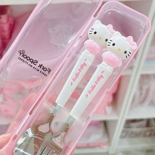 [Sẵn Hàng HCM] Set Muỗng Nĩa Hello Kitty