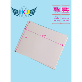 combo 50 tờ 21x26 cm giấy duplex 250 gsm , giấy bìa lưng , giấy lót cứng giữ form quần áo, trang trí