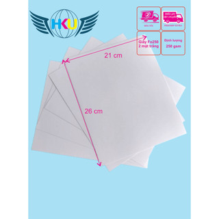 {Hỏa tốc} Combo 100 tờ 21x30 cm (250gsm) bìa cứng 2 mặt trắng , bìa lót quần áo