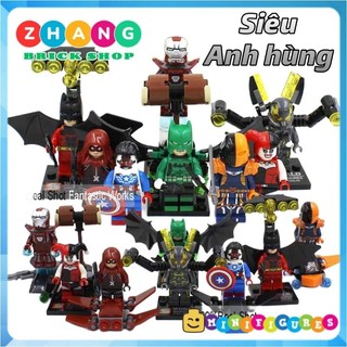 Đồ chơi Xếp hình mô hình Harley Quinn Batman Iron Man - Falcon Yellow Jacket - Deathstroke - Arsenal Minifigures SY295