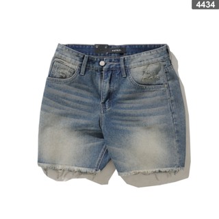 Quần short Mã_R4434, fom ông rộng, gam màu xanh rách ngắn trên gối, dễ phối đồ, phong cách cá tính - PAPAZI