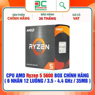 Cpu- bộ vi xử lí amd ryzen 5 5600 hàng chính hãng 36t