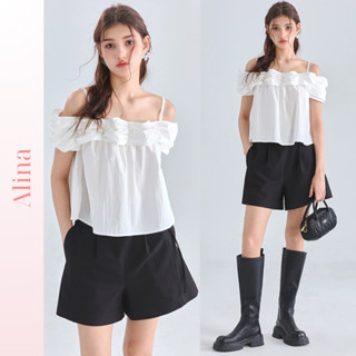  Áo 2 dây babydoll bigsize nhún bèo vai chất liệu đũi Hàn mịn siêu thoáng mát áo 2 dây dáng phồng croptop đi biển 