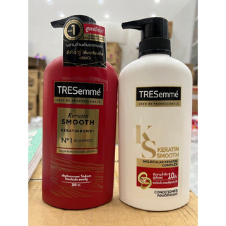 Dầu gội,xả Tresemme  KERATIN SMOOTH 370ml thái lan ( mầu đỏ )