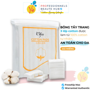 Bông tẩy trang 222 miếng - Bông tẩy trang 3 lớp Cotton Pads Vie Beauté