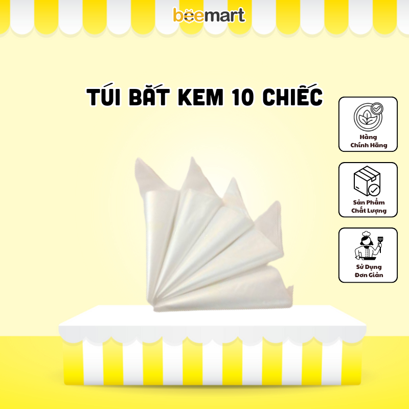 Túi Bắt Kem In Hình nilon dai, mặt sần, hàng Cao Cấp