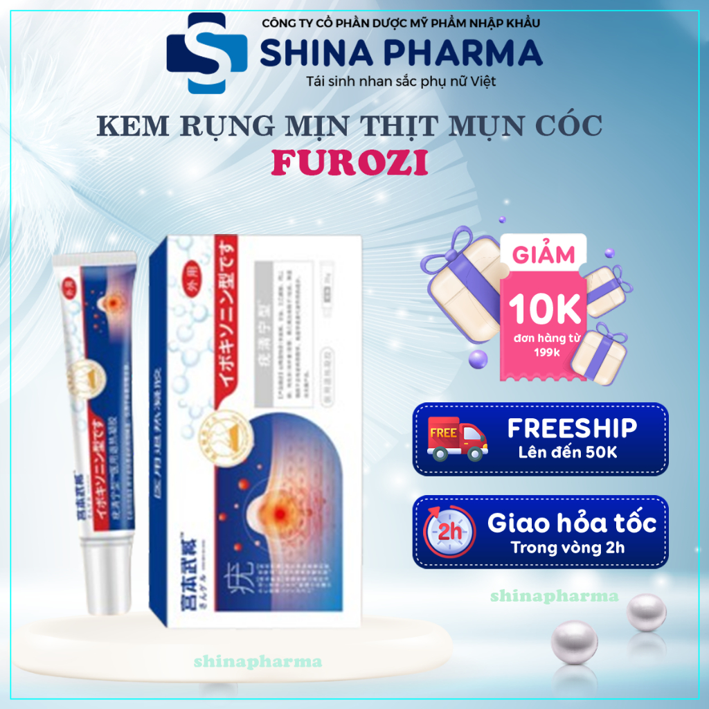 Kem Rụng Mụn Thịt Mụn Cóc Nhật Bản Furozi - Kem Furozi Tẩy Mụn Thịt, Mụn Cóc, Rụng Tự Nhiên Không Đau Rát An Toàn