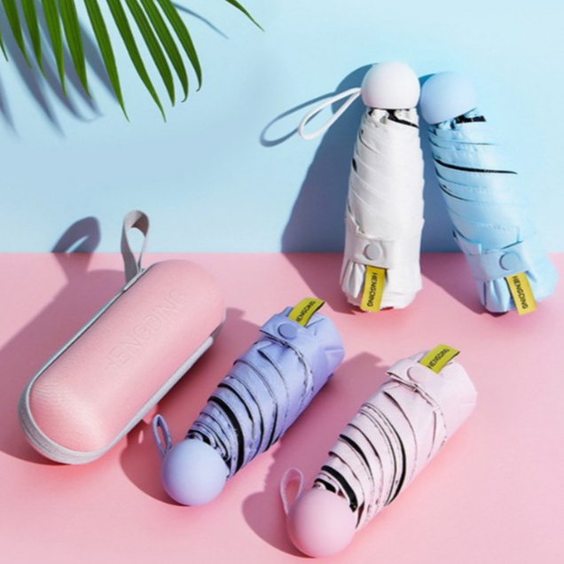 Ô Gấp Gọn Mini Nhỏ Gọn Tiện Dụng Dù Chống Nắng/ Tia Cực Tím Gấp Gọn Chống UV